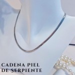 cadena piel de serpiente acero 