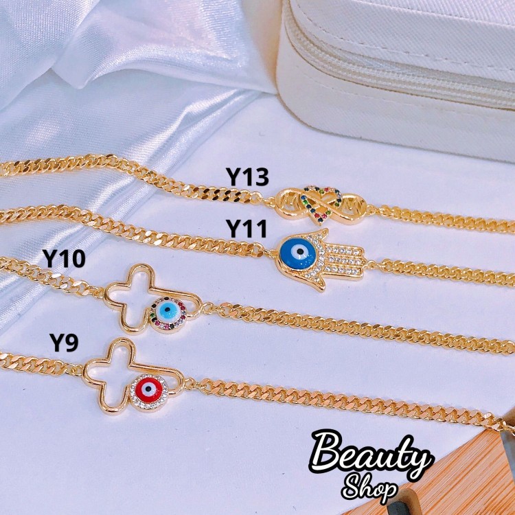 Pulsera con tije 1.45$ baño gold Field 18k(&8.5）