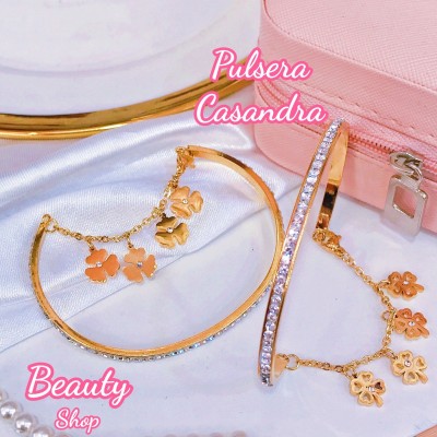 Pulsera Casandra acero 1.8$(17 modelo)(&9.8）