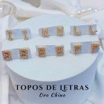 topito letra oro chino 0.95$ (&6）