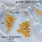 balines de oro chino 2mm 3mm 4mm 5mm 